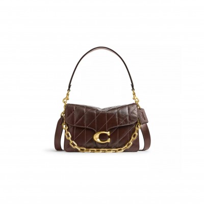 COACH CHAIN TABBY SHOULDER BAG WITH QUILTING CAF55 (26*17*9cm)